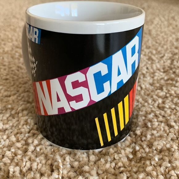 ‎Vintage NASCAR ceramic coffee mug w/classic checkered flag/NASCAR logo! Classic - Picture 5 of 5